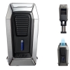 Artikelbild 1 des Artikels “* COLIBRI Cigarrenfeuerzeug Quantum chrom-schwarz 3er-Jet-Flamme Zigarrencutter Kerbschnitt “