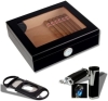 Artikelbild 1 des Artikels “Humidorset Black-Editon Sichtfenster 2 Polymerbefeuchter “