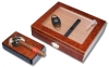 Artikelbild 1 des Artikels “Kristallglas Wurzelholz Finish Humidor-Set V-240 “