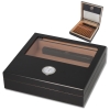 Artikelbild 1 des Artikels “Angelo Humidor schwarz matt mit Fenster Inkl. Polymerbefeuchter “