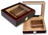 Artikelbild 1 des Artikels “Teakwood Finish Humidor Kristallglas V-240 Polymerbefeuchter “