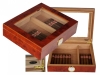 Artikelbild 1 des Artikels “LA Amboina Maser Finish Humidor Kristallglas V-240 Polymerbefeuchter “