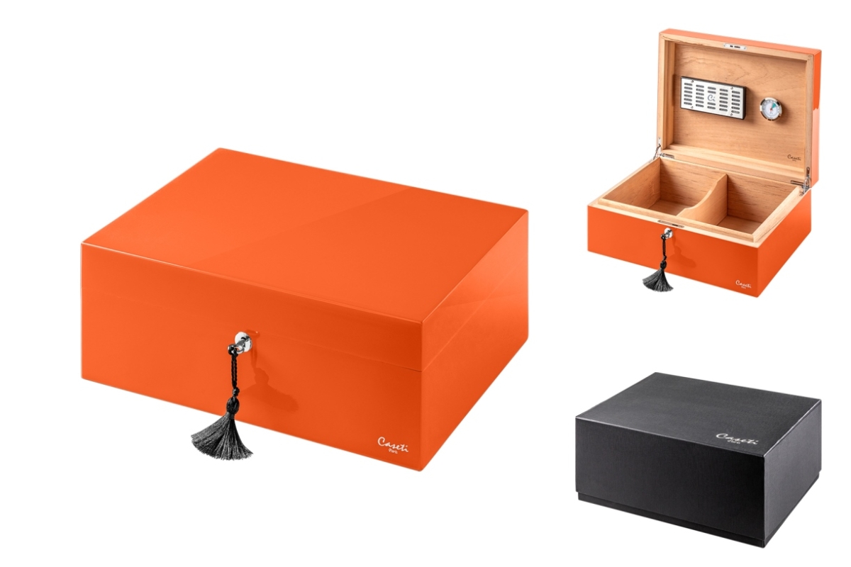 Artikelbild 1 des Artikels “Caseti Paris Humidor 75 Zigarren orange “