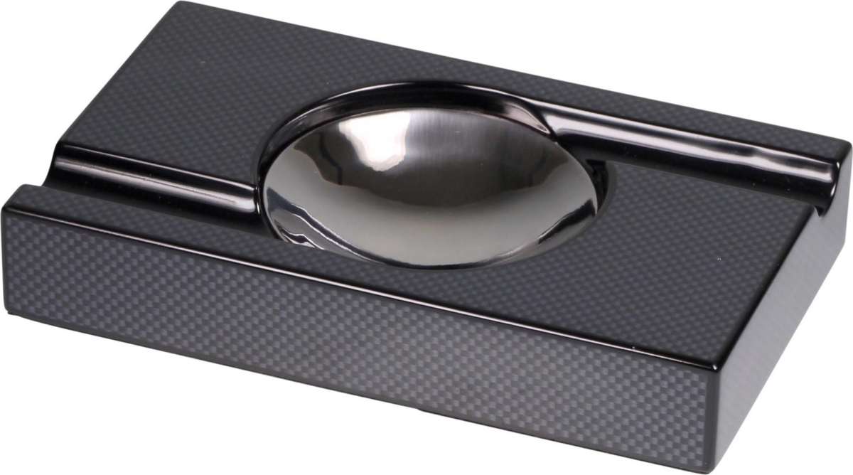 Artikelbild 1 des Artikels “Klavierlack Zigarrenascher Carbon Finish Cigarrenascher Carbon Design mit Metalleinsatz “