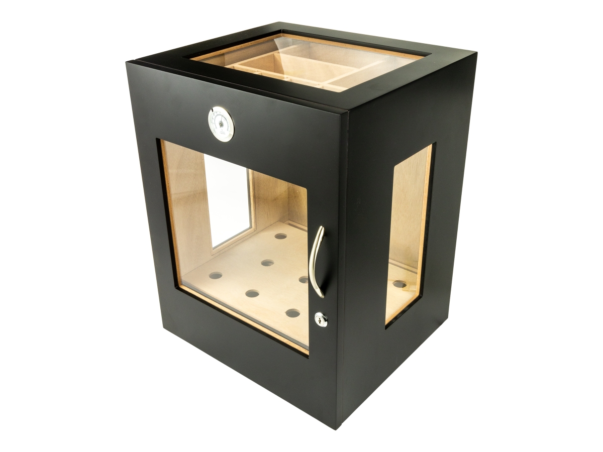 Artikelbild 1 des Artikels “Humidor-Schrank SEVENSON schwarz matt für 300 Zigarren “