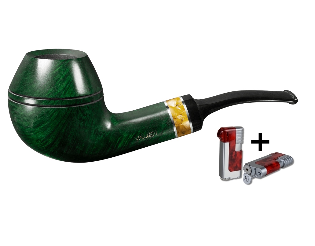 Artikelbild 1 des Artikels “Vauen Pfeife Ambrosi 8146 + Necuma Pfeifenfeuerzeug “