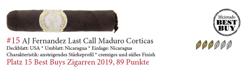 Artikelbild 1 des Artikels “Zigarre A.J. Fernandez Last Call Maduro Geniales ( Short Robusto ) “