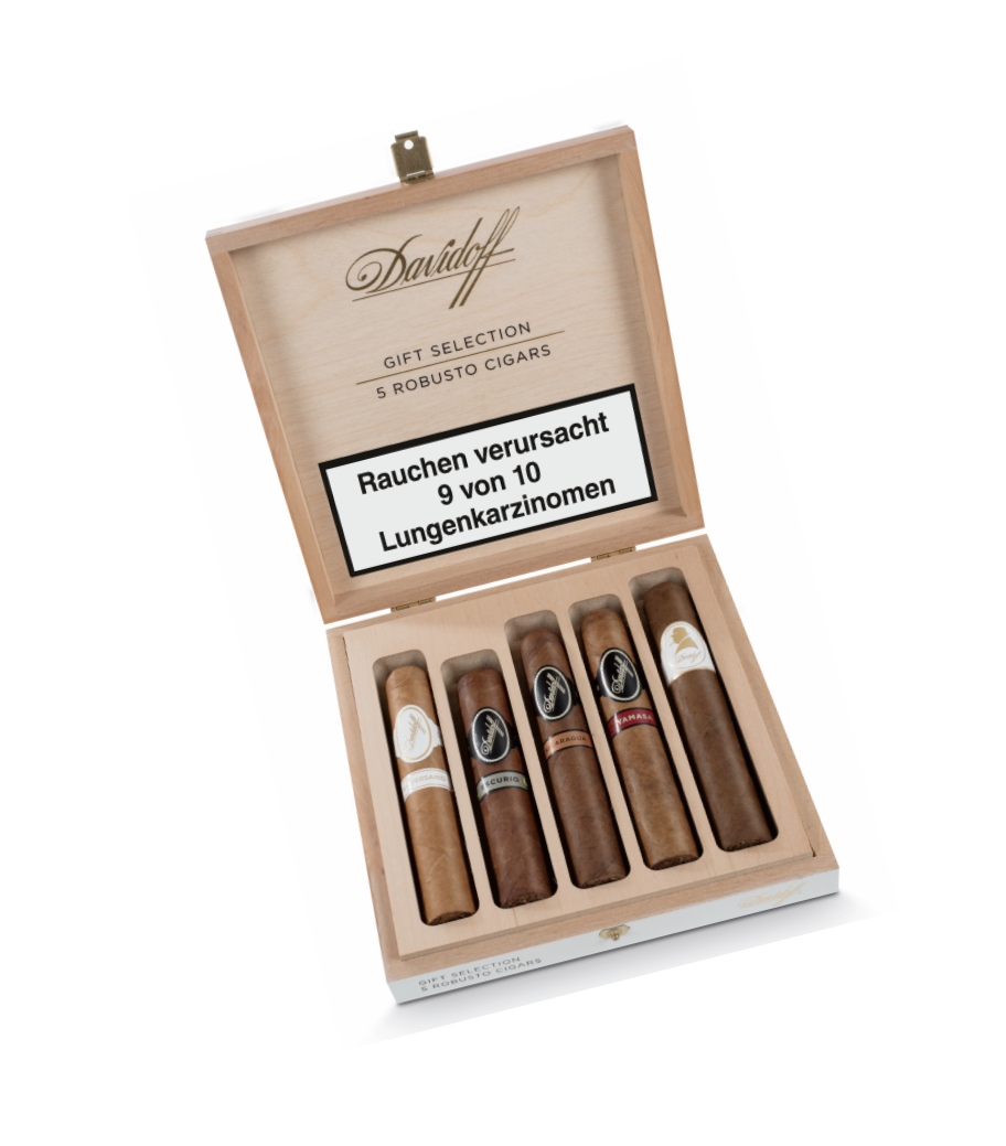 Artikelbild 1 des Artikels “Davidoff Zigarren Geschenkset Selection 5 Robusto Cigars “