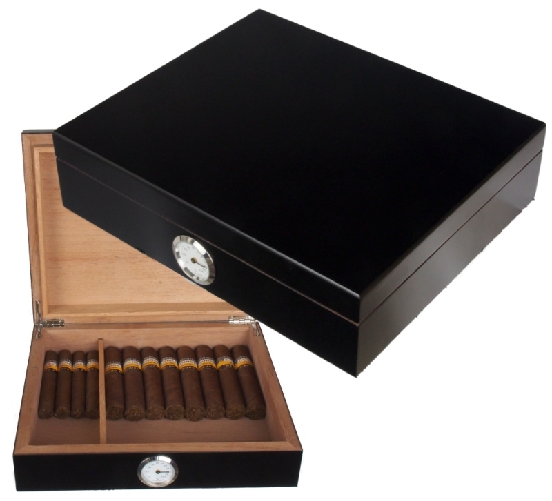 Artikelbild 1 des Artikels “LA Black Edition Humidor Hygro 30 Inkl. Polymerbefeuchter “