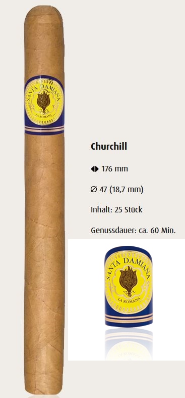 Artikelbild 1 des Artikels “Zigarre Santa Damiana Classic Churchill “