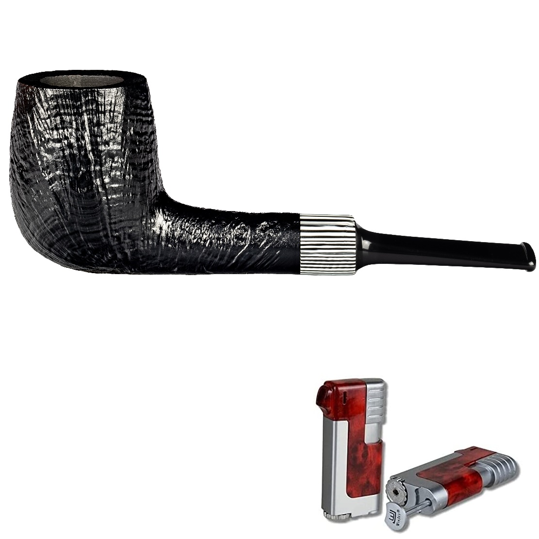 Artikelbild 1 des Artikels “Vauen Pfeife * Hippo 5868 + Necuma Pfeifenfeuerzeug “
