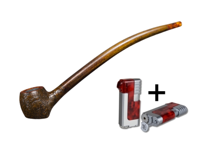 Artikelbild 1 des Artikels “Vauen Lesepfeife * Auenland Siman sandgestrahlt  + Winjet Pfeifenfeuerzeug “