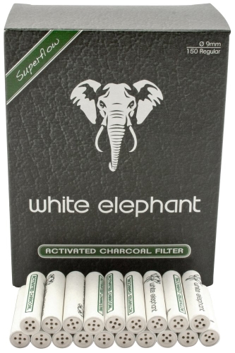 Artikelbild des Artikels “White Elephant Aktivkohlefilter 9mm 150 Stk. “