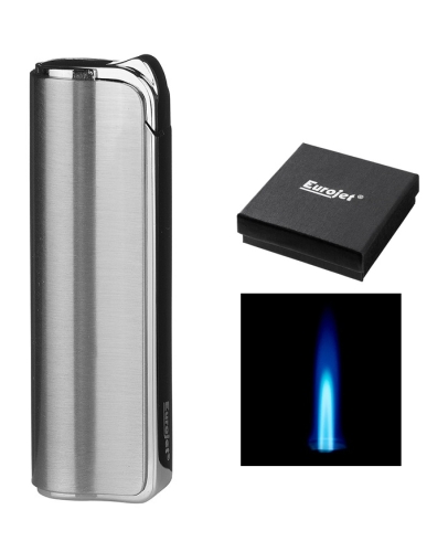 Artikelbild des Artikels “Eurojet Feuerzeug Zigarrenfeuerzeug Elegance II Jetflamme silber satin “