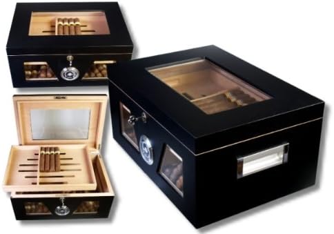 Artikelbild des Artikels “Black Wonderful Kristallglas Humidor V-1320 “
