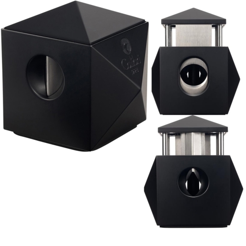Artikelbild des Artikels “COLIBRI Tisch-Cigarrenabschneider Quasar schwarz Kerbschnittund gerader Schnitt “