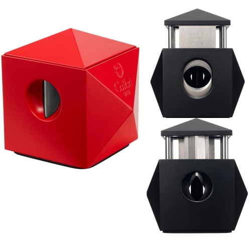 Artikelbild des Artikels “*COLIBRI Tisch-Cigarrenabschneider Quasar rot Kerbschnittund gerader Schnitt “
