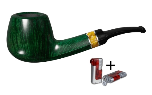 Artikelbild des Artikels “Vauen Pfeife Ambrosi 8181 + Necuma Pfeifenfeuerzeug “