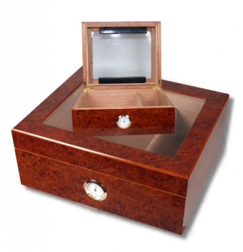 Artikelbild des Artikels “Sichtfenster Klavierlack Humidor Hygro V-380 Acrylpolymerbefeuchter“