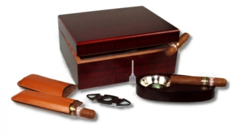 Artikelbild des Artikels “Humidor Geschenkset Cherry V-460 inkl. Polymerbefeuchter “