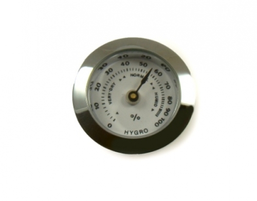 Artikelbild des Artikels “Mini Front-Hygrometer Einbau Chrom 20mm “