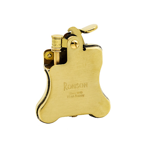 Artikelbild des Artikels “Ronson Feuerzeug Banjo Brass Messing Satin “