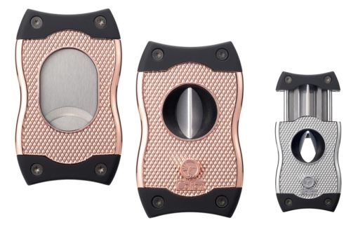 Artikelbild des Artikels “Colibri Cigarrenabschneider Monza SV-Cut rosegold  gerader Schnitt und Kerbschnitt “