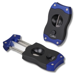 Artikelbild des Artikels “Colibri Cigarrenabschneider V-Cut Kerbschnitt 23mm schwarz-blau “
