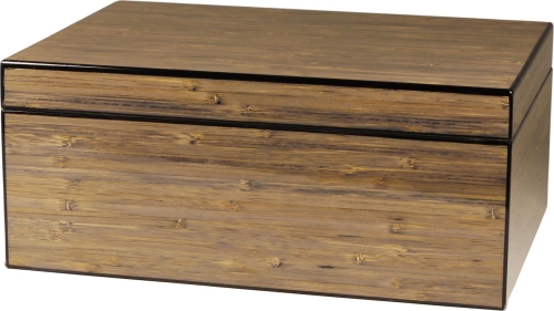 Artikelbild des Artikels “Humidor Bambus Dekor grau glänzend für ca. 60 Cigarren “