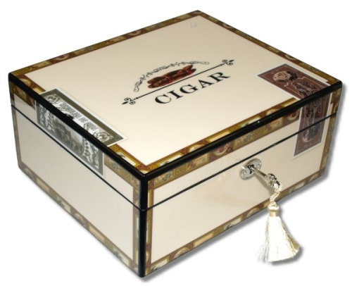 Artikelbild des Artikels “Secunda Ausstellungsstück Angelo Humidor High Closs Cigarbox V-460 “