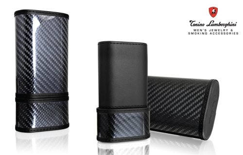 Artikelbild des Artikels “Lamborghini Zigarrenetui Carbon Zedernholz Black “
