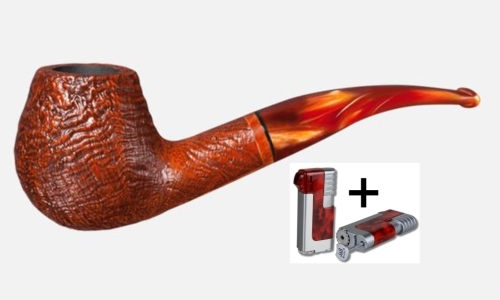 Artikelbild des Artikels “Vauen Pfeife * Leopold 5161 + Necuma Pfeifenfeuerzeug “