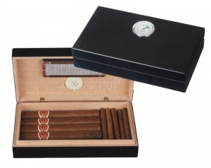 Artikelbild des Artikels “Mini Humidor Pianolack schwarz ( 920044 ) “