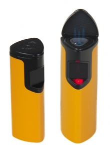 Artikelbild des Artikels “Myon-Paris Zigarren-Feuerzeug Racing Edition Space Sensor gelb 3 fach Laserflamme “