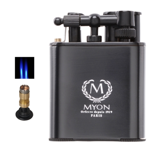 Artikelbild des Artikels “Zigarrenfeuerzeug MYON of Paris Racing Edition Black inkl. Zigarrenbohrer mit Schnappmechanik “