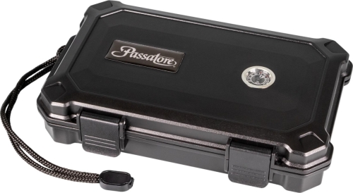 Artikelbild des Artikels “Passatore Reisehumidor Acryl schwarz für 5 Cigarren “