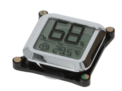 Artikelbild des Artikels “TFA Humidor Hygrometer zur Befestigung innen an der Scheibe 5x5cm “