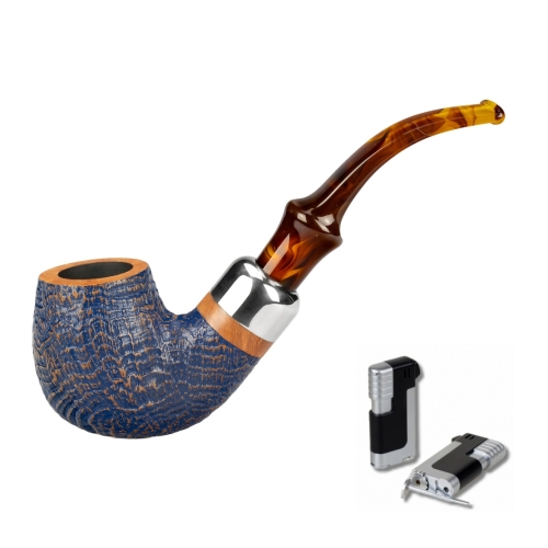 Artikelbild des Artikels “Vauen Pfeife * Denim 4915 + Necuma Pfeifenfeuerzeug “