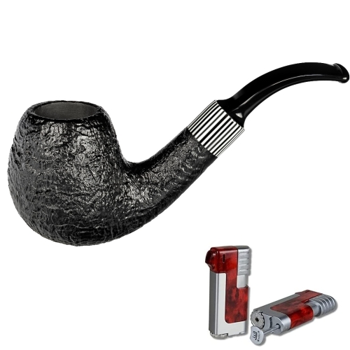 Artikelbild des Artikels “Vauen Pfeife * Hippo 5804 + Necuma Pfeifenfeuerzeug “
