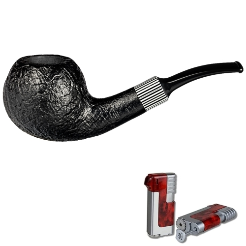 Artikelbild des Artikels “Vauen Pfeife * Hippo 5842 + Necuma Pfeifenfeuerzeug “