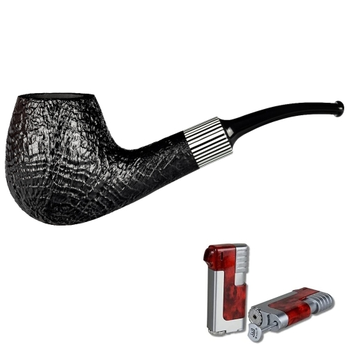 Artikelbild des Artikels “Vauen Pfeife * Hippo 5861 + Necuma Pfeifenfeuerzeug “