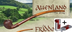 Artikelbild des Artikels “Vauen Lesepfeife Auenland Friddo sandgestrahlt + Winjet Pfeifenfeuerzeug “
