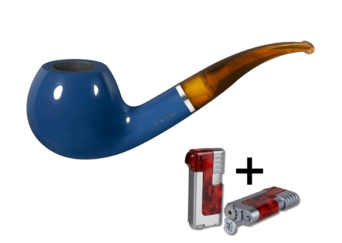 Artikelbild des Artikels “Vauen Pfeife AZZURRO 1542+ Necuma Pfeifenfeuerzeug “