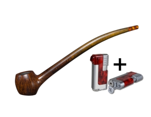 Artikelbild des Artikels “Vauen Lesepfeife * Auenland Siman + Winjet Pfeifenfeuerzeug “
