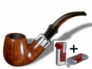 Artikelbild des Artikels “Vauen Pfeife Classic glatt 3915 + Winjet Pfeifenfeuerzeug “