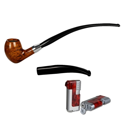 Artikelbild des Artikels “Vauen Lesepfeife * Eames 2in1 1341 + Necuma Pfeifenfeuerzeug “
