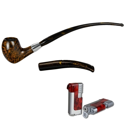 Artikelbild des Artikels “Vauen Lesepfeife * Eames 2in1 141 Weißpunktedition + Necuma Pfeifenfeuerzeug “