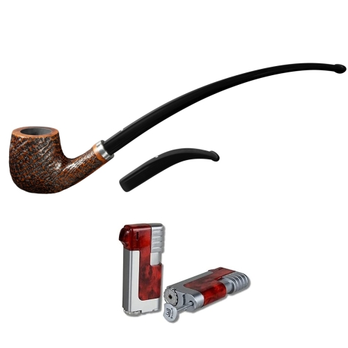Artikelbild des Artikels “Vauen Pfeife Lesepfeife Relax 527 Weißpunktedition + Necuma Pfeifenfeuerzeug “