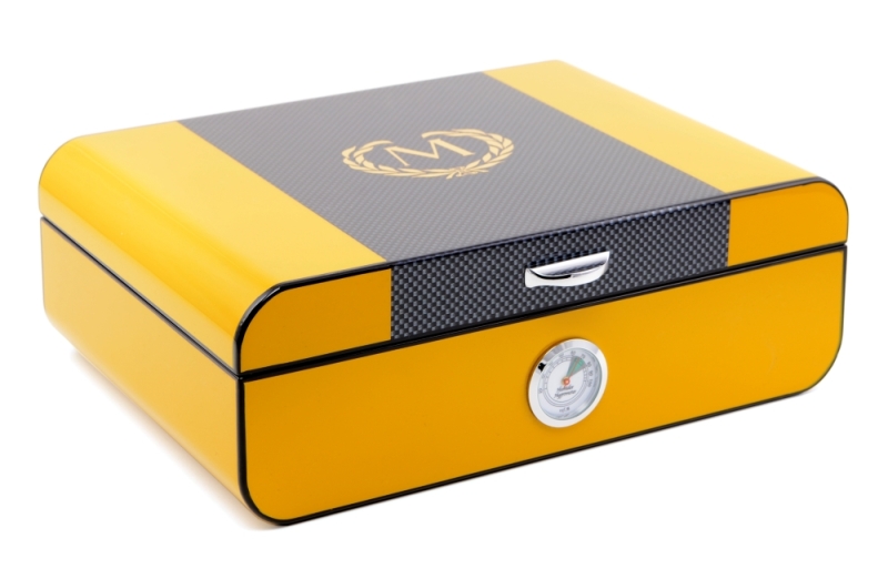 Artikelbild 1 des Artikels “Myon Paris Humidor Racing Edition Carbon-Yellow V-360 “