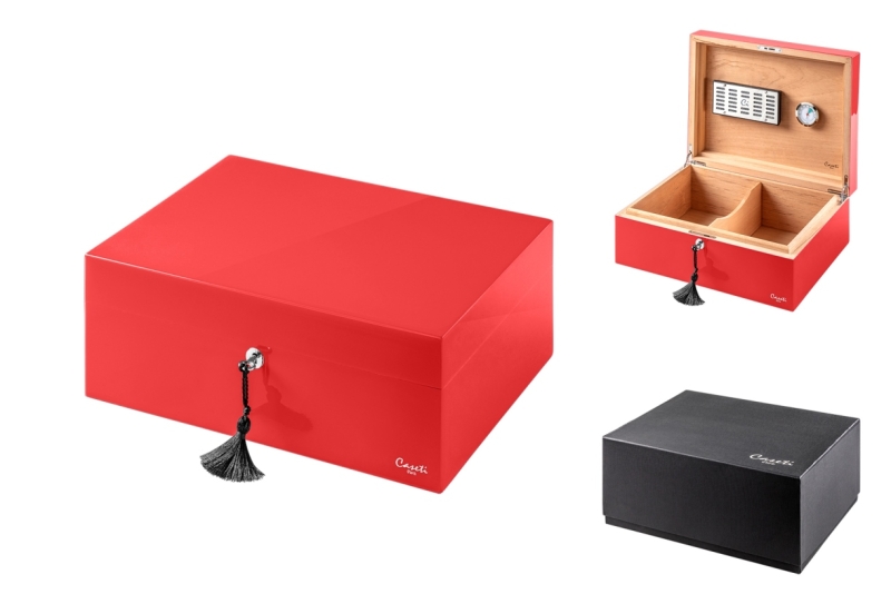Artikelbild 1 des Artikels “Caseti Paris Humidor 75 Zigarren rot “
